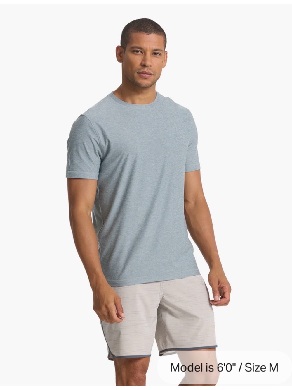 NWT | Vuori Men’s Strato Tech Tee | XL | Stormy Heather - Picture 2 of 7